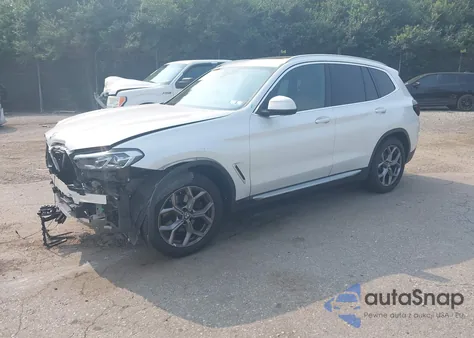 2022 BMW X3 xDrive30I из США, поврежденный, VIN 5UX53DP01N9N20588